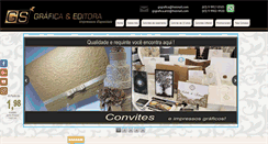 Desktop Screenshot of gsgrafica.com.br