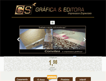 Tablet Screenshot of gsgrafica.com.br